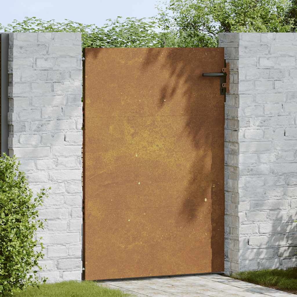 Πόρτα Κήπου 85x150 εκ. από Ατσάλι Corten