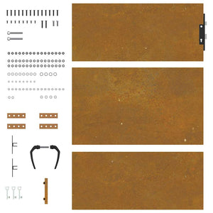 Πόρτα Κήπου 85x150 εκ. από Ατσάλι Corten