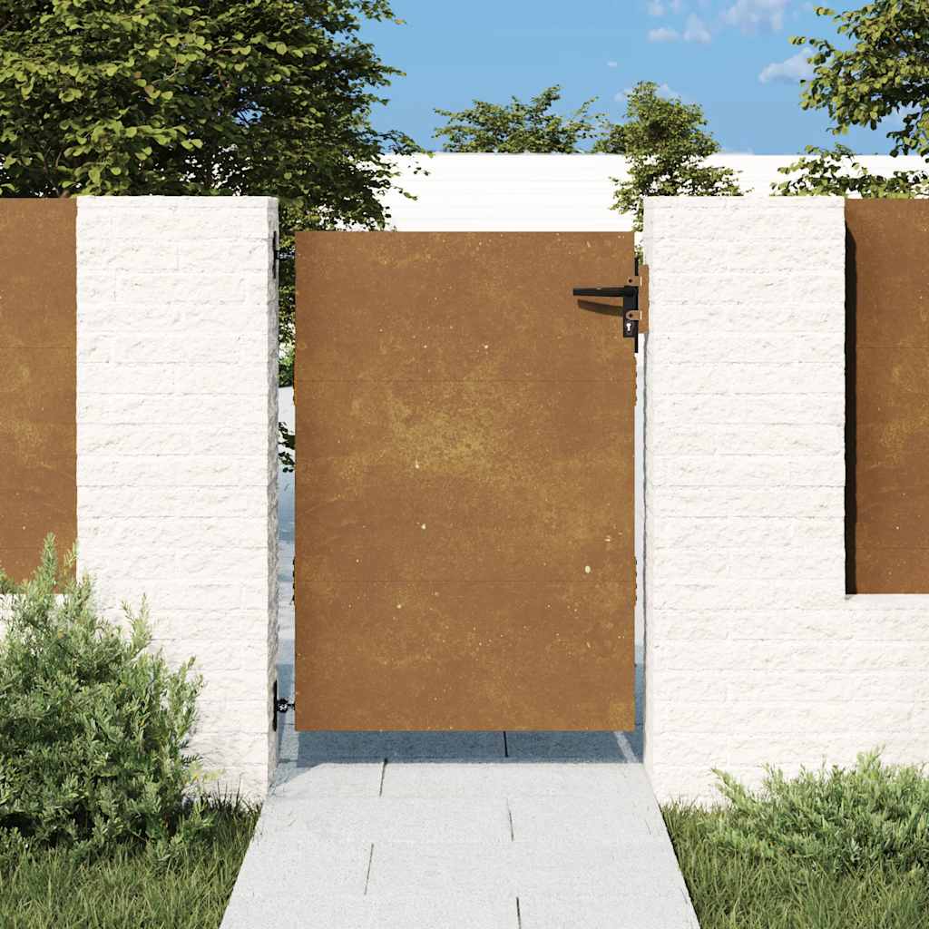 Πόρτα Κήπου 85x150 εκ. από Ατσάλι Corten
