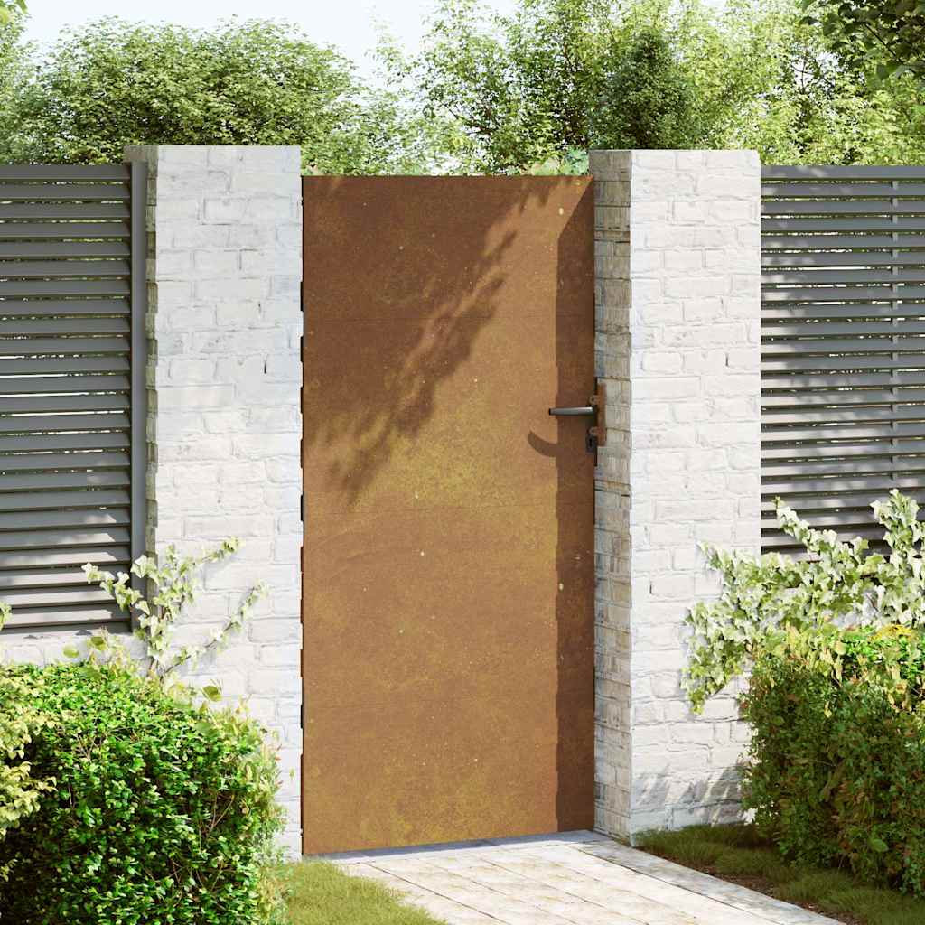 Πόρτα Κήπου 85x175 εκ. από Ατσάλι Corten