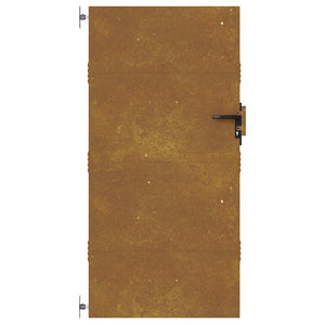 Πόρτα Κήπου 85x200 εκ. από Ατσάλι Corten - Pakobazaar