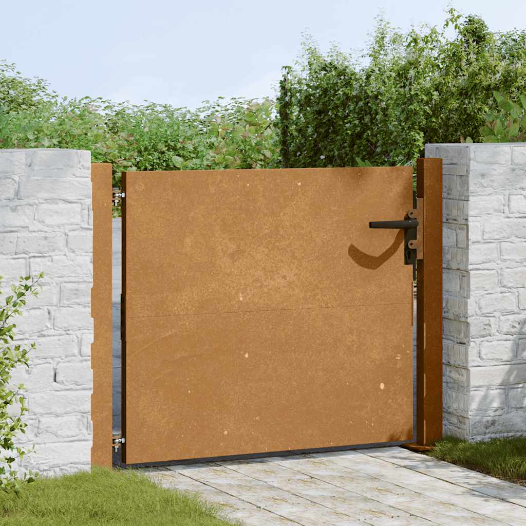 Πόρτα Κήπου από Ατσάλι Corten 100x75 εκ. - PAKOBAZAAR
