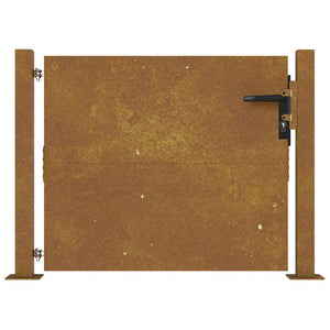 Πόρτα Κήπου 100x100 εκ. από Ατσάλι Corten - PAKOBAZAAR