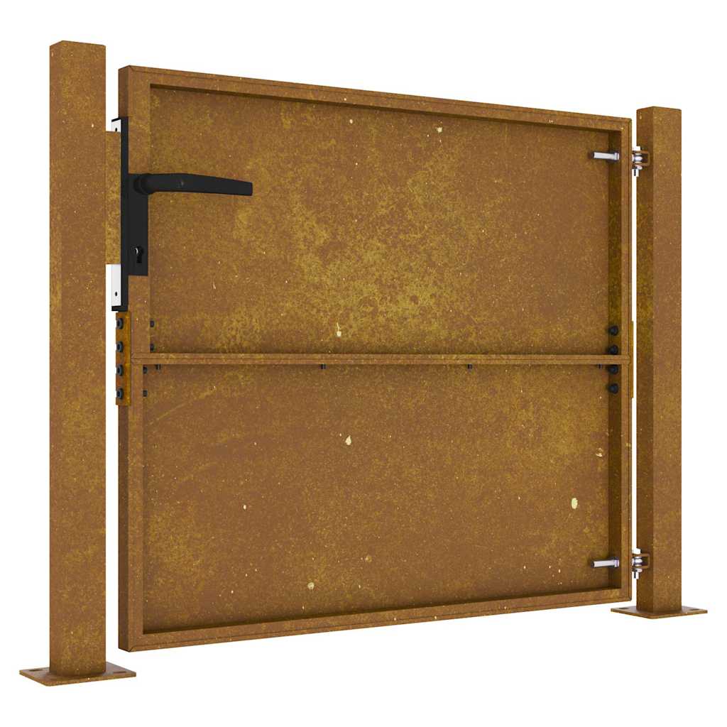 Πόρτα Κήπου 100x100 εκ. από Ατσάλι Corten - PAKOBAZAAR