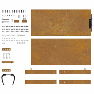 Πόρτα Κήπου 100x100 εκ. από Ατσάλι Corten - PAKOBAZAAR