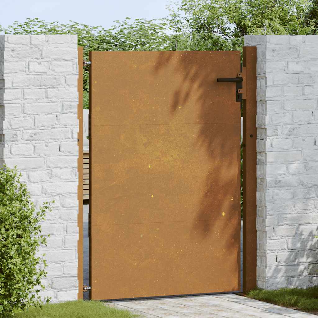 Πόρτα Κήπου 100x125 εκ. από Ατσάλι Corten - PAKOBAZAAR