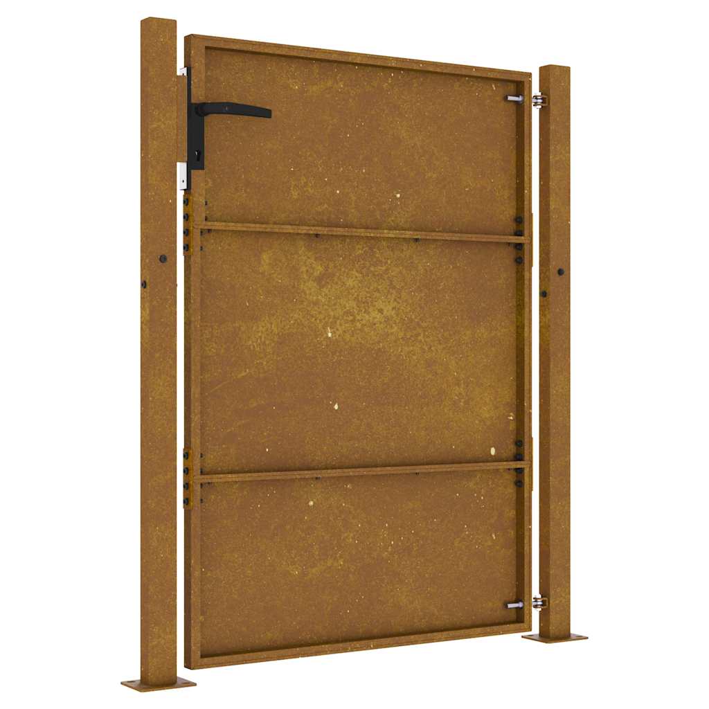 Πόρτα Κήπου 100x125 εκ. από Ατσάλι Corten - PAKOBAZAAR