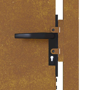 Πόρτα Κήπου 100x125 εκ. από Ατσάλι Corten - PAKOBAZAAR