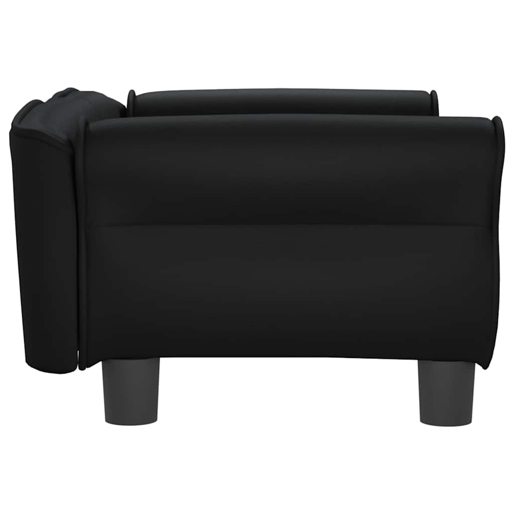 Κρεβάτι Σκύλου Μαύρο 70 x 45 x 30 εκ. από Συνθετικό Δέρμα - PAKOBAZAAR