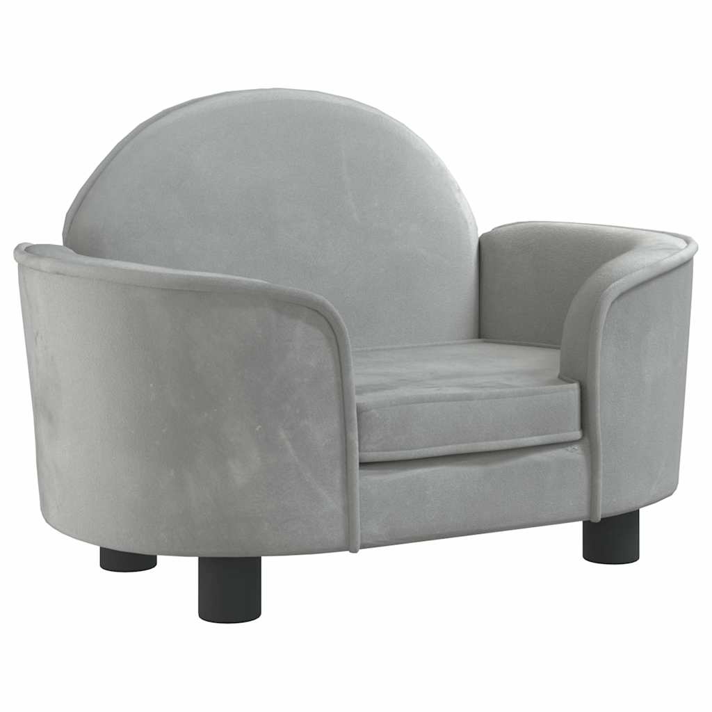 Κρεβάτι Σκύλου Ανοιχτό Γκρι 66 x 40 x 45 εκ. Βελούδινο - PAKOBAZAAR