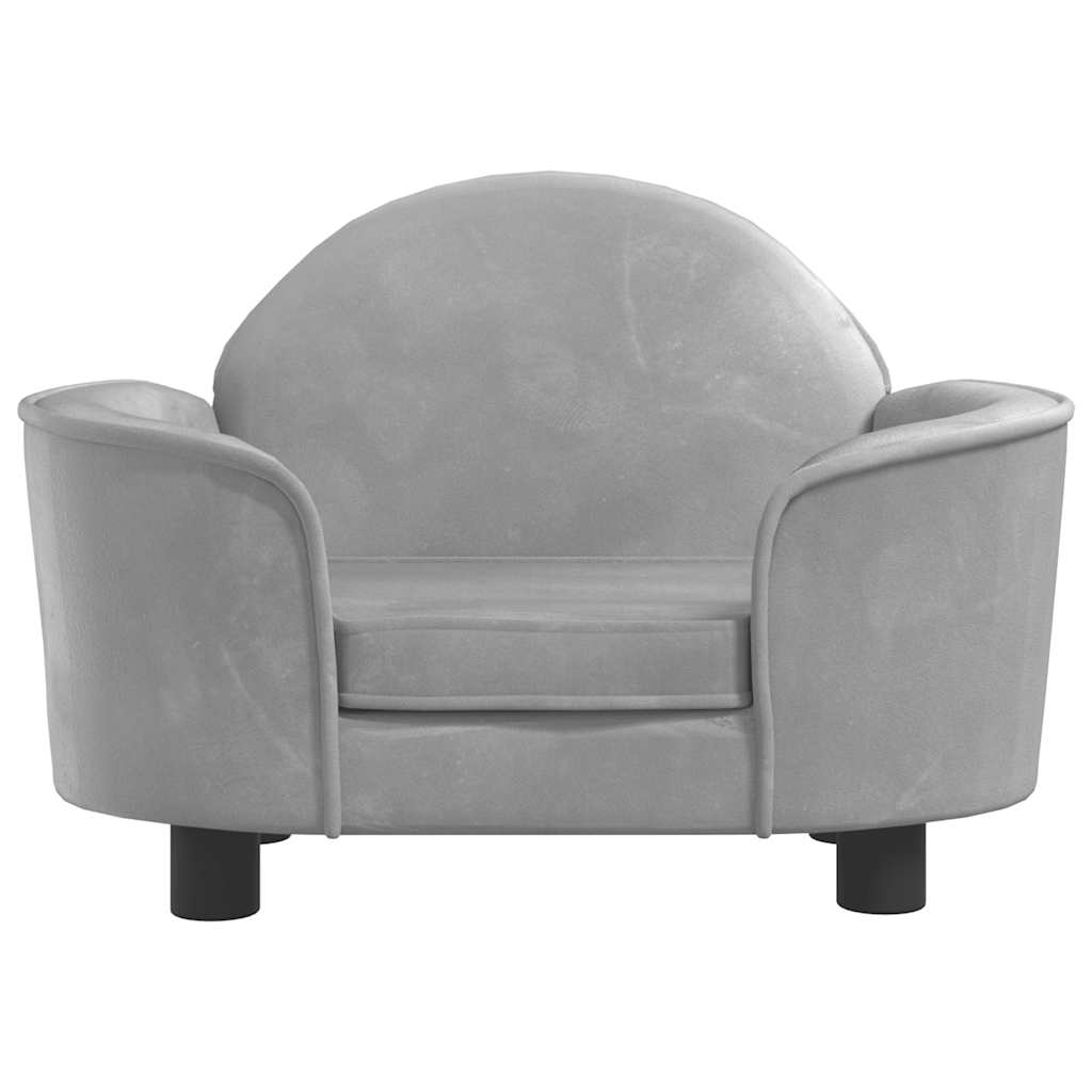 Κρεβάτι Σκύλου Ανοιχτό Γκρι 66 x 40 x 45 εκ. Βελούδινο - PAKOBAZAAR