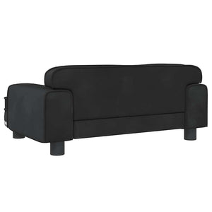 Κρεβάτι Σκύλου Μαύρο 70 x 45 x 30 εκ. Βελούδινο - Pakobazaar