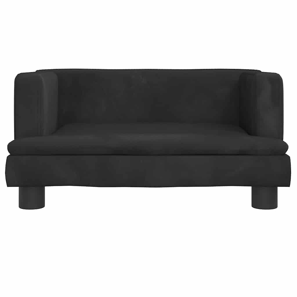 Κρεβάτι Σκύλου Μαύρο 60 x 40 x 30 εκ. Βελούδινο - Pakobazaar