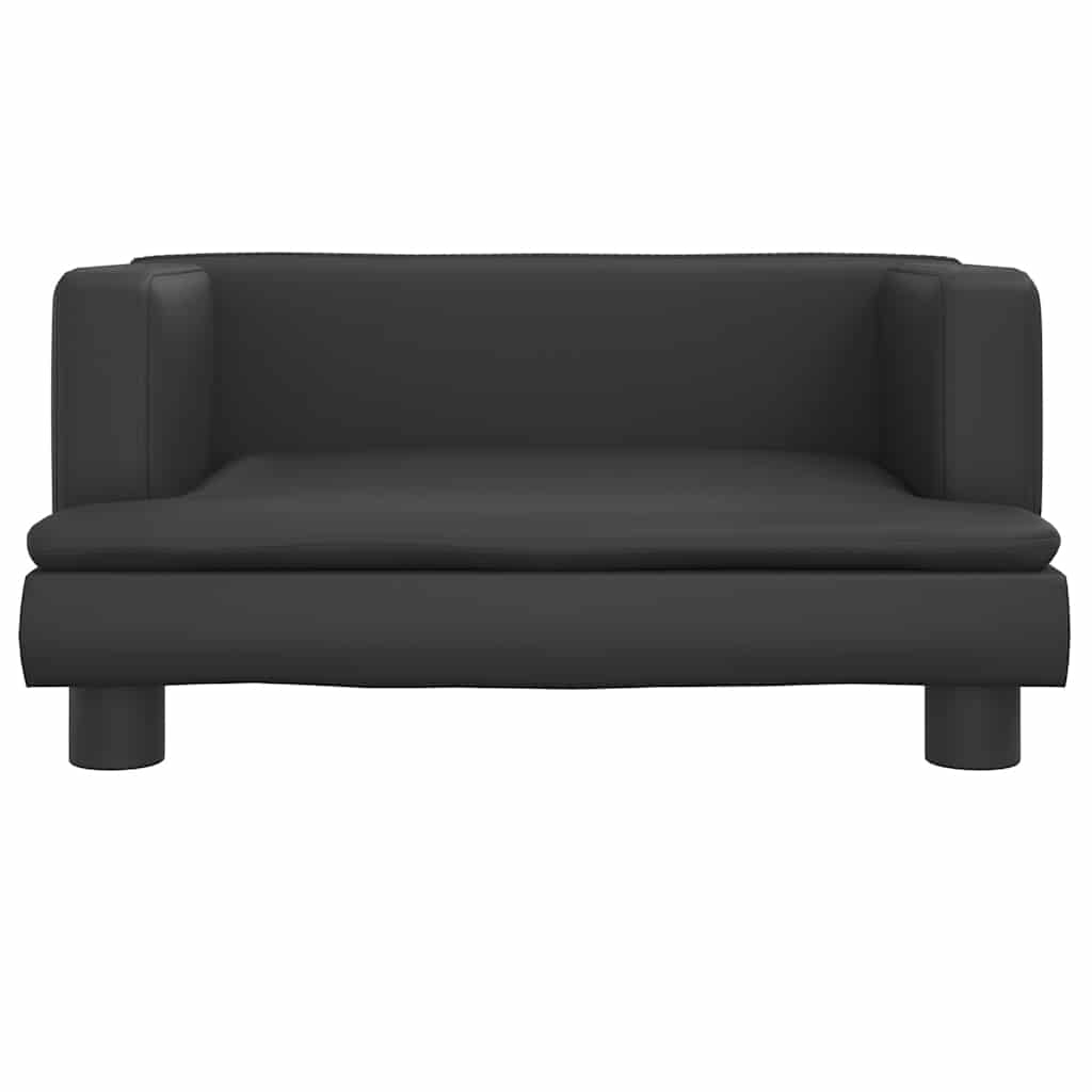Κρεβάτι Σκύλου Μαύρο 60 x 40 x 30 εκ. από Συνθετικό Δέρμα - Pakobazaar