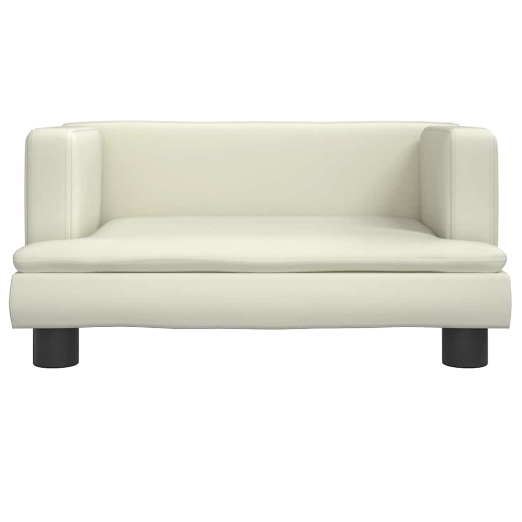 Κρεβάτι Σκύλου Κρεμ 60 x 40 x 30 εκ. από Συνθετικό Δέρμα - Pakobazaar