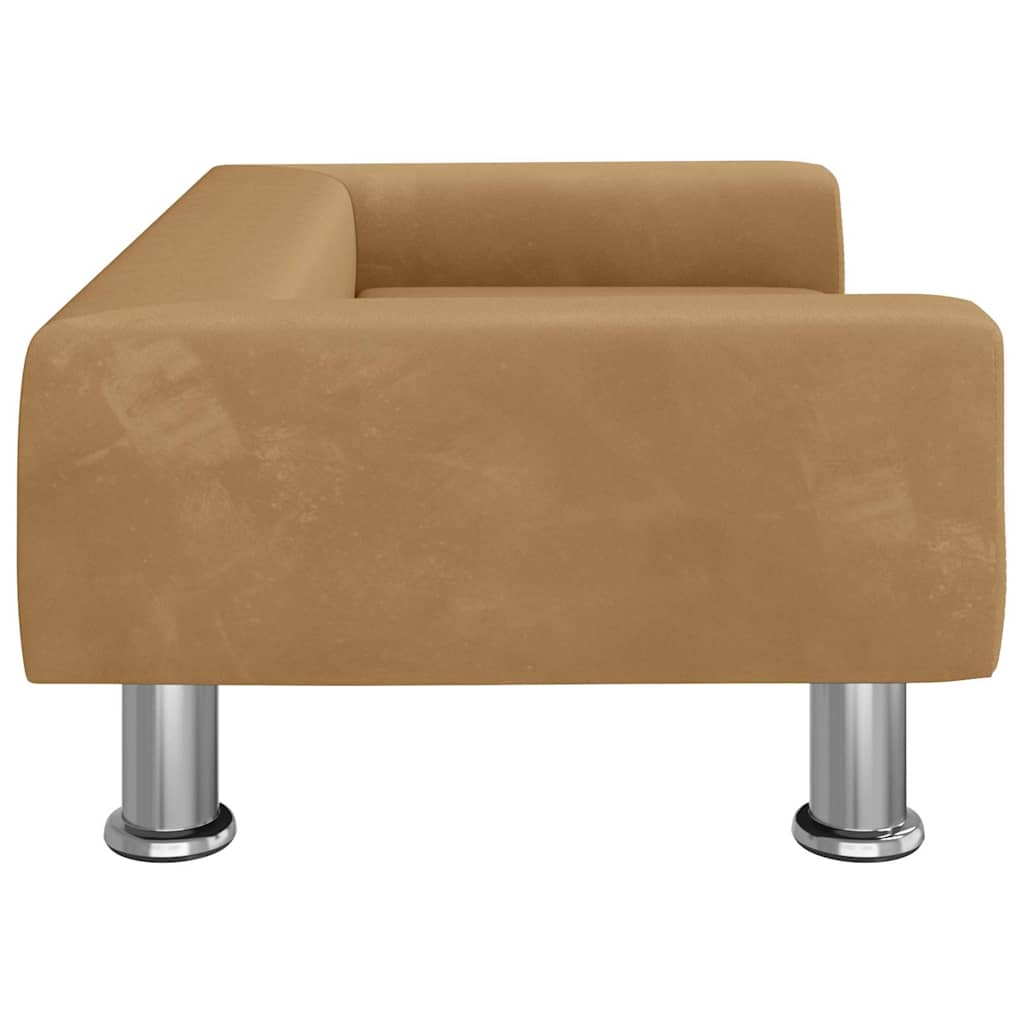 Κρεβάτι Σκύλου Καφέ 70 x 45 x 26,5 εκ. Βελούδινο - Pakobazaar