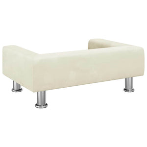 Κρεβάτι Σκύλου Κρεμ 70 x 45 x 26,5 εκ. Βελούδινο - PAKOBAZAAR