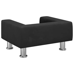 Κρεβάτι Σκύλου Μαύρο 50 x 40 x 26,5 εκ. Βελούδινο - PAKOBAZAAR