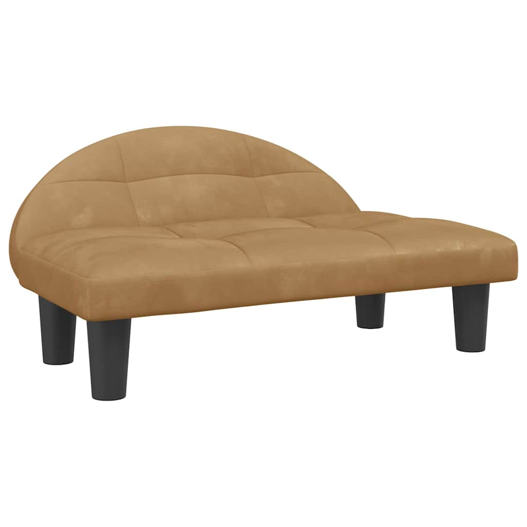 Κρεβάτι Σκύλου Καφέ70x52x30 εκ. Βελούδινο - PAKOBAZAAR
