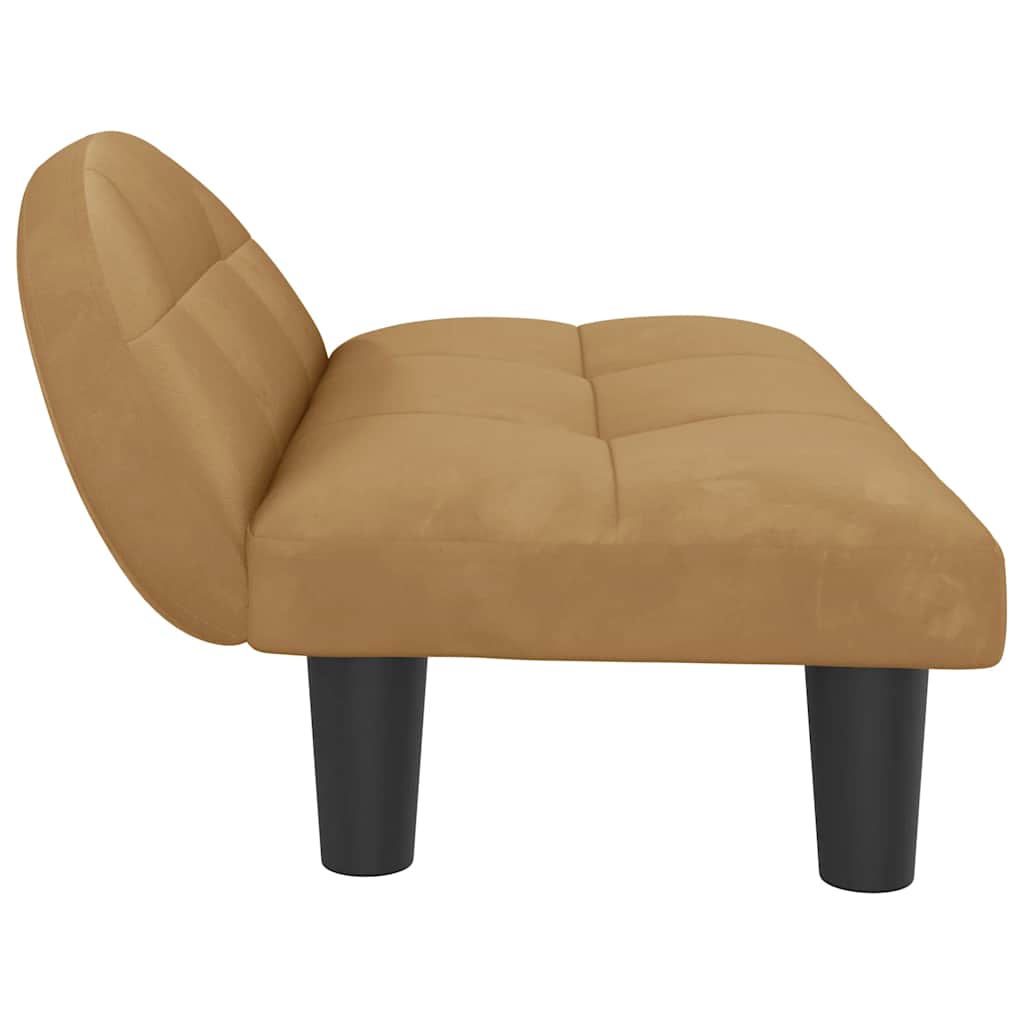 Κρεβάτι Σκύλου Καφέ70x52x30 εκ. Βελούδινο - PAKOBAZAAR