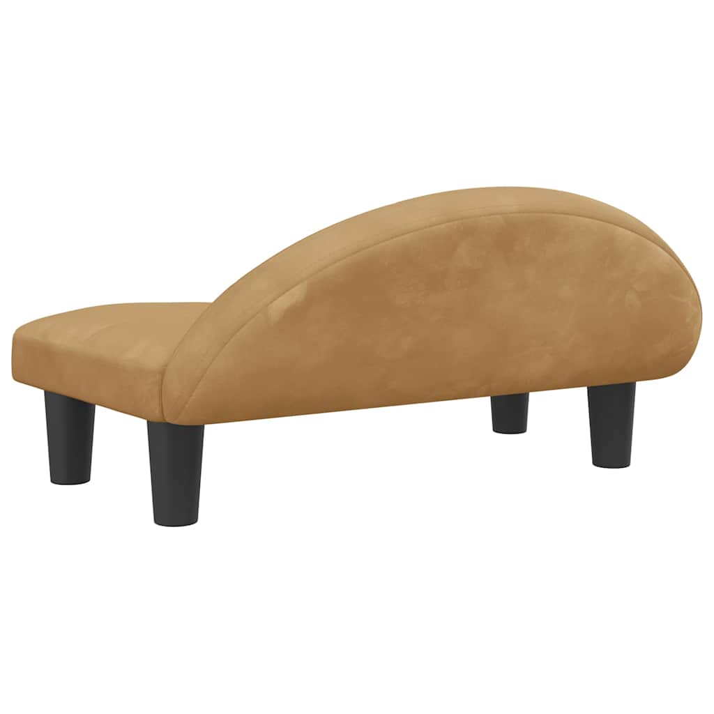 Κρεβάτι Σκύλου Καφέ70x52x30 εκ. Βελούδινο - PAKOBAZAAR