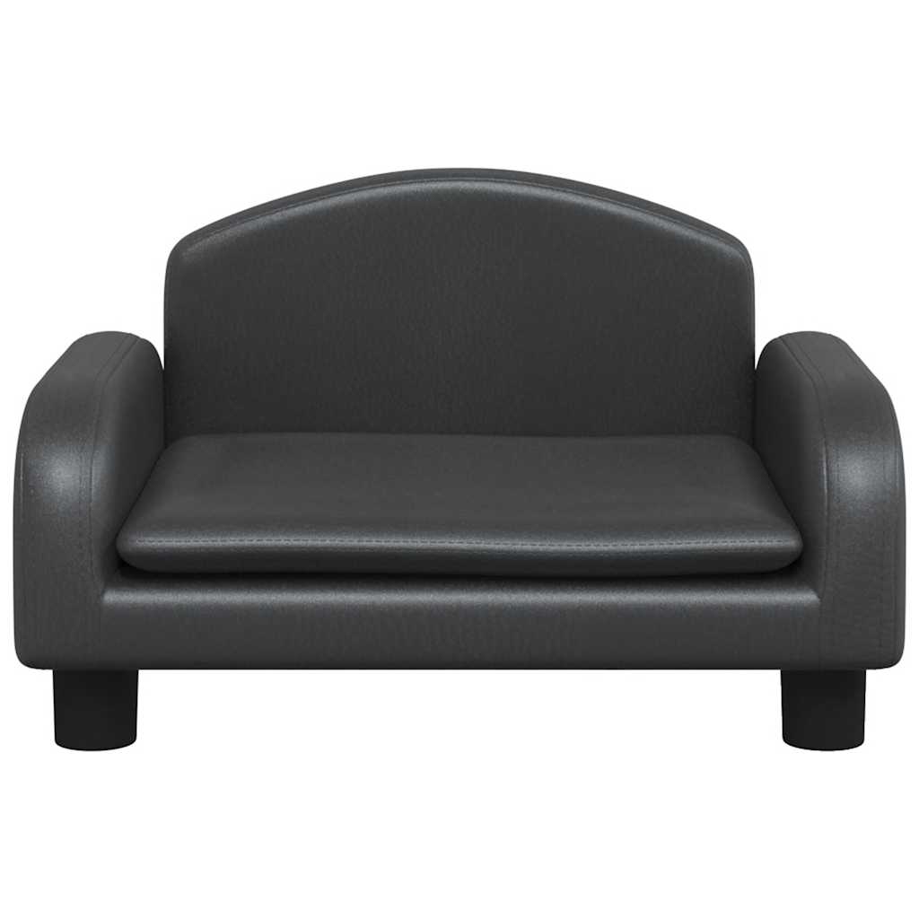 Κρεβάτι Σκύλου Μαύρο 50 x 40 x 30 εκ. από Συνθετικό Δέρμα - PAKOBAZAAR