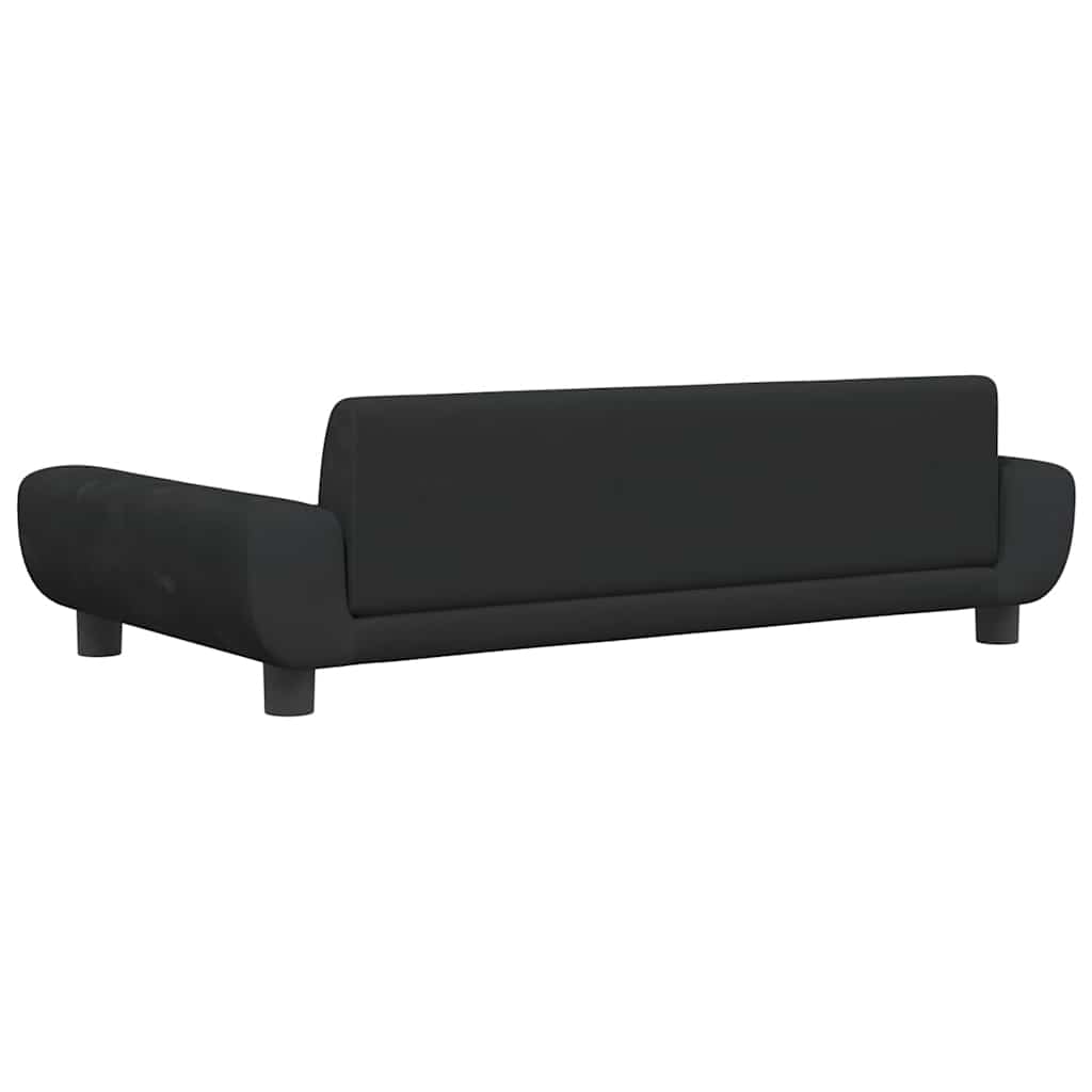 Κρεβάτι Σκύλου Μαύρο 100 x 54 x 33 εκ. Βελούδινο - Pakobazaar