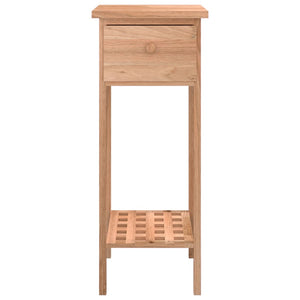 Βοηθητικό Τραπέζι με Συρτάρι 25x25x60 εκ. Μασίφ Ξύλο Καρυδιάς - Pakobazaar
