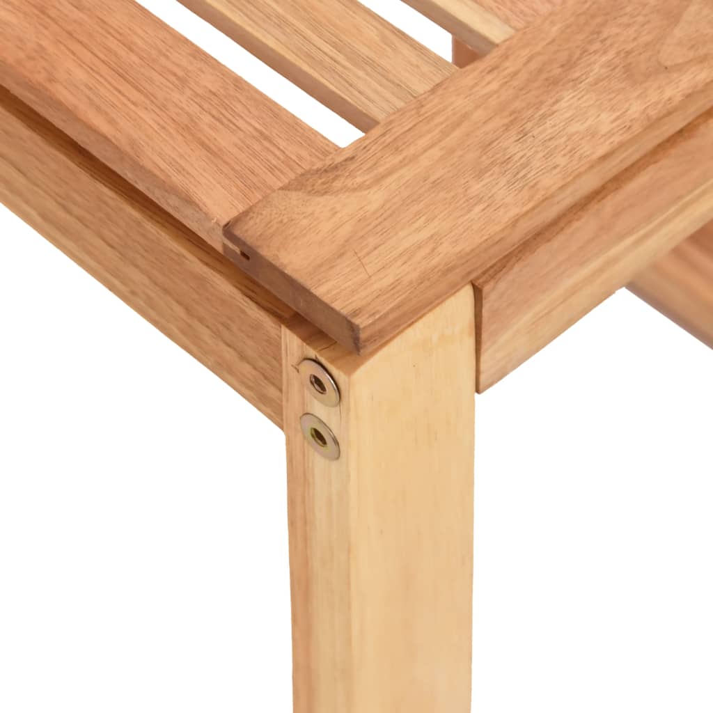 Σκαμπό Μπάνιου 40 x 30 x 46 εκ. από Μασίφ Ξύλο Καρυδιάς - Pakobazaar