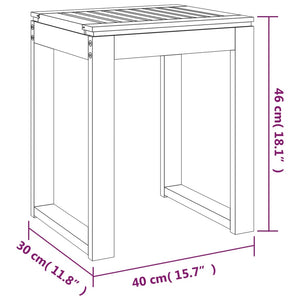 Σκαμπό Μπάνιου 40 x 30 x 46 εκ. από Μασίφ Ξύλο Καρυδιάς - Pakobazaar
