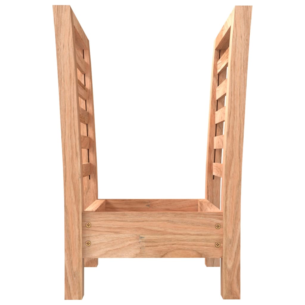 vidaX Ράφι για Περιοδικά 40x26,5x38,5 εκ. Μασίφ Ξύλο Καρυδιάς