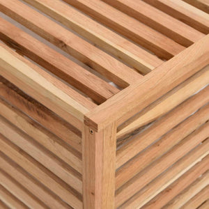 Καλάθι Απλύτων 45 x 45 x 65 εκ. από Μασίφ Ξύλο Καρυδιάς