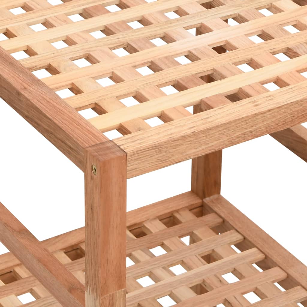 Ραφιέρα Μπάνιου 35,5 x 35,5 x 112,5 εκ. από Μασίφ Ξύλο Καρυδιάς