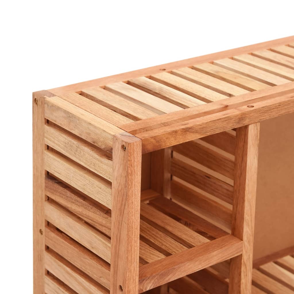 Ντουλάπι με Καθρέφτη 80 x 17 x 34 εκ. από Μασίφ Ξύλο Καρυδιάς - Pakobazaar