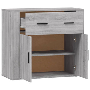 Ντουλάπι Γκρι Sonoma 80x33x70 εκ. από Επεξεργασμένο Ξύλο - Pakobazaar