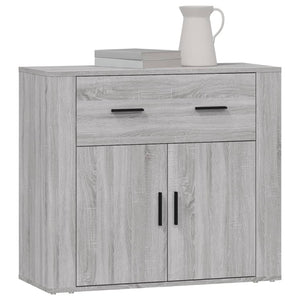 Ντουλάπι Γκρι Sonoma 80x33x70 εκ. από Επεξεργασμένο Ξύλο - Pakobazaar