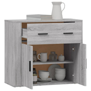 Ντουλάπι Γκρι Sonoma 80x33x70 εκ. από Επεξεργασμένο Ξύλο - Pakobazaar