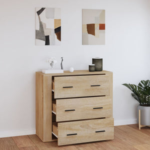 Ντουλάπι Sonoma Δρυς 80x33x70 εκ. από Επεξεργασμένο Ξύλο - Pakobazaar