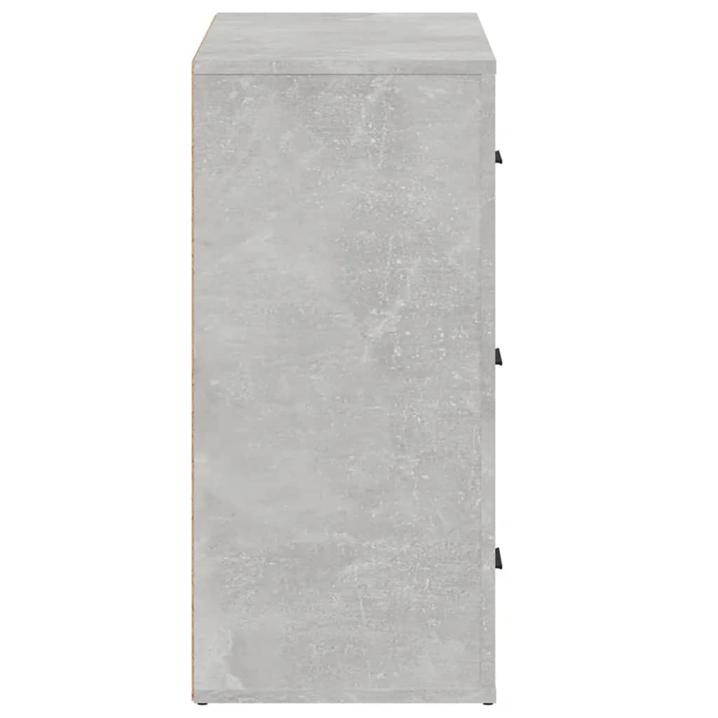 Ντουλάπι Γκρι Σκυροδέματος 80x33x70 εκ. Επεξεργασμένο Ξύλο
