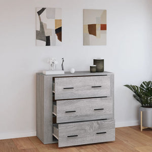 Ντουλάπι Γκρι Sonoma 80x33x70 εκ. από Επεξεργασμένο Ξύλο