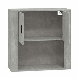 Ντουλάπι Τοίχου Γκρι Σκυρ. 80x33x80 εκ. Επεξεργασμένο Ξύλο - Pakobazaar