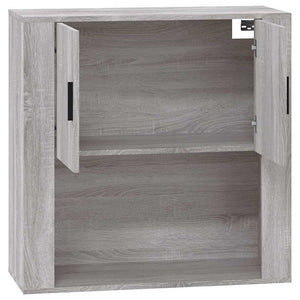 Ντουλάπι Τοίχου Γκρι Sonoma 80x33x80 εκ. Επεξεργασμένο Ξύλο - Pakobazaar