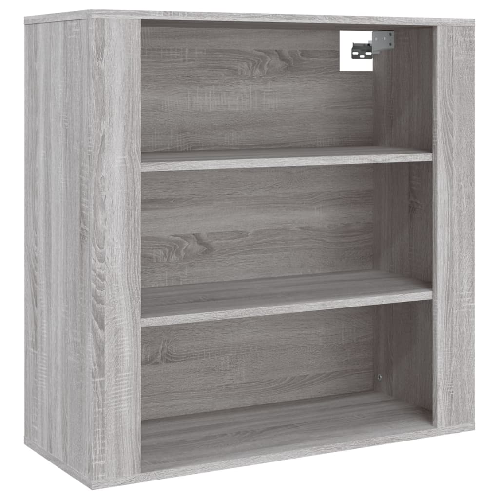 Ντουλάπι Τοίχου Γκρι Sonoma 80x33x80 εκ. Επεξεργασμένο Ξύλο - Pakobazaar