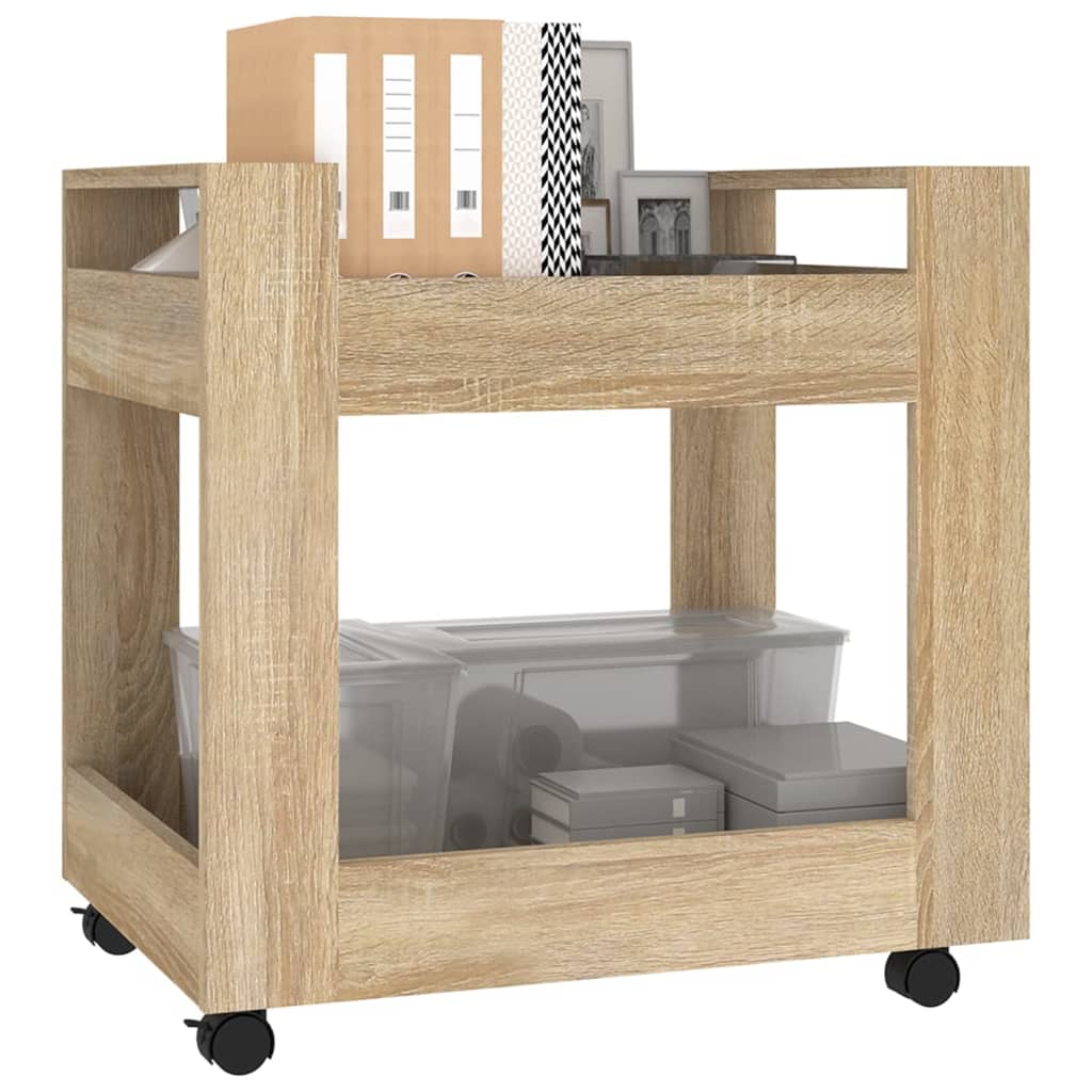 Γραφείο Τρόλεϊ Sonoma Δρυς 60x45x60 εκ. από Επεξεργασμένο Ξύλο