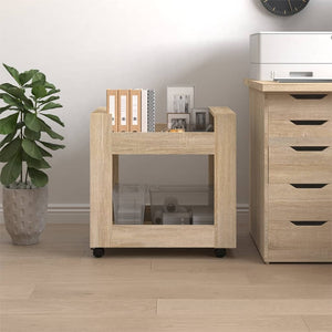 Γραφείο Τρόλεϊ Sonoma Δρυς 60x45x60 εκ. από Επεξεργασμένο Ξύλο
