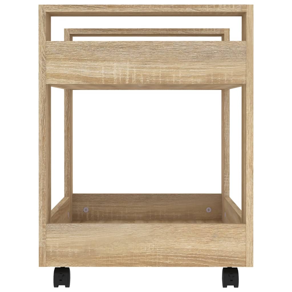 Γραφείο Τρόλεϊ Sonoma Δρυς 60x45x60 εκ. από Επεξεργασμένο Ξύλο