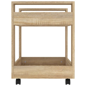 Γραφείο Τρόλεϊ Sonoma Δρυς 60x45x60 εκ. από Επεξεργασμένο Ξύλο