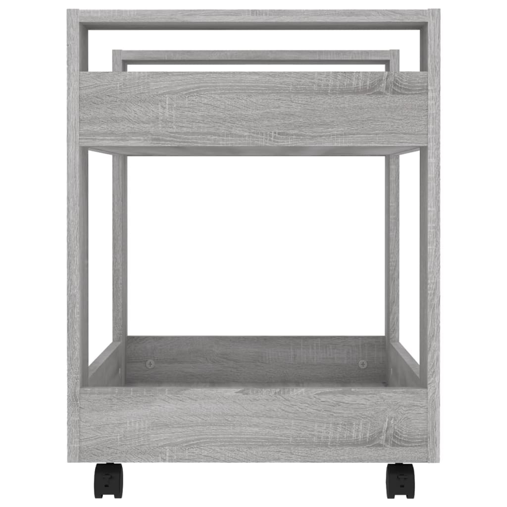 Γραφείο Τρόλεϊ Sonoma Γκρι 60x45x60 εκ. από Επεξεργασμένο Ξύλο
