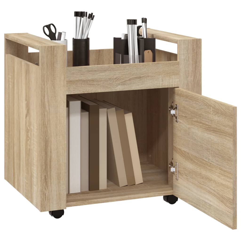 Γραφείο Τρόλεϊ Sonoma Δρυς 60x45x60 εκ. από Επεξεργασμένο Ξύλο