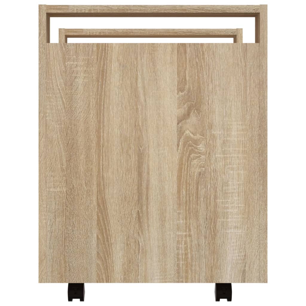Γραφείο Τρόλεϊ Sonoma Δρυς 60x45x60 εκ. από Επεξεργασμένο Ξύλο